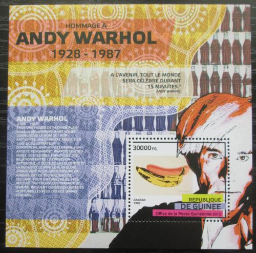 Poštovní známka Guinea 2012 Grafika, Andy Warhol Mi# Block 2101 Kat 12€