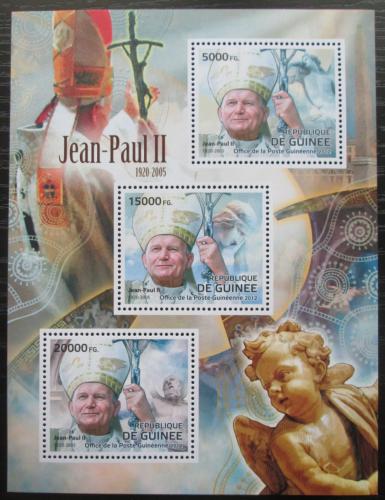 Poštovní známky Guinea 2012 Papež Jan Pavel II. Mi# 9268-70 Kat 16€