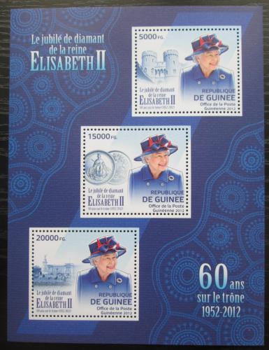 Poštovní známky Guinea 2012 Královna Alžbìta II. Mi# 9272-74 Kat 16€