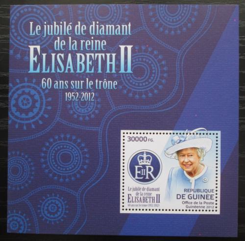 Poštovní známka Guinea 2012 Královna Alžbìta II. Mi# Block 2107 Kat 12€