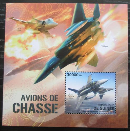 Poštovní známka Guinea 2012 Bojová letadla Mi# Block 2112 Kat 12€