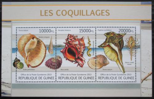 Poštovní známky Guinea 2013 Mušle Mi# 9721-23 Kat 18€