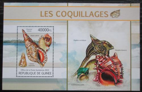 Poštovní známka Guinea 2013 Mušle Mi# Block 2205 Kat 16€