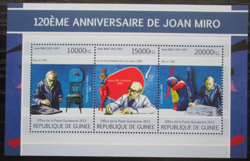 Poštovní známky Guinea 2013 Umìní, Joan Miró Mi# 9753-55 Kat 18€