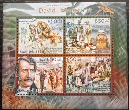 Poštovní známky Guinea-Bissau 2013 David Livingstone Mi# 6452-55 Kat 14€
