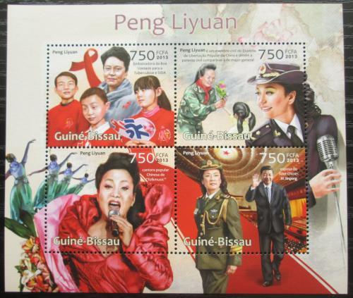 Poštovní známky Guinea-Bissau 2013 Peng Liyuan, sopranistka Mi# 6432-35 Kat 12€