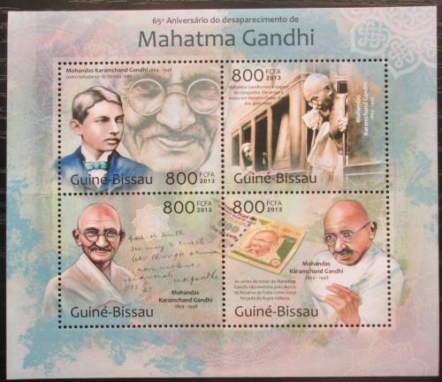 Poštovní známky Guinea-Bissau 2013 Mahátma Gándhí Mi# 6442-45 Kat 13€