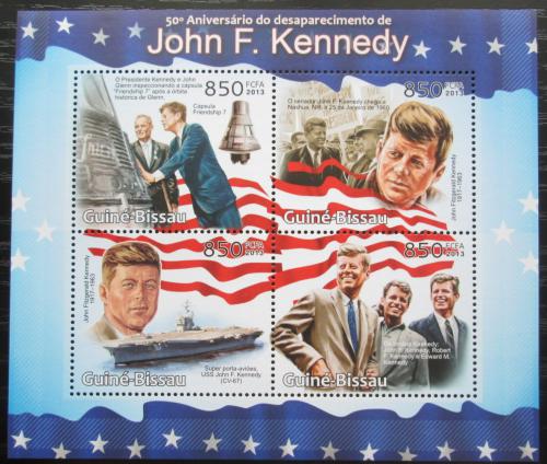 Poštovní známky Guinea-Bissau 2013 Prezident John F. Kennedy Mi# 6462-65 Kat 14€