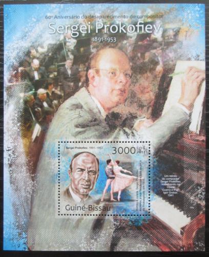 Poštovní známka Guinea-Bissau 2013 Sergej Prokofjev Mi# Block 1138 Kat 12€ 