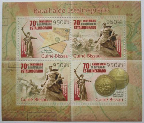 Poštovní známky Guinea-Bissau 2013 Bitva u Stalingradu Mi# 6502-05 Kat 14€