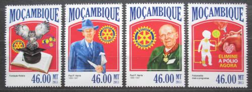 Poštovní známky Mosambik 2013 Paul Harris, Rotary Intl. Mi# 6857-60 Kat 11€