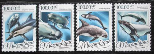 Poštovní známky Mosambik 2016 Delfíni Mi# 8599-8602 Kat 22€