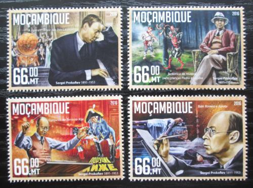 Poštovní známky Mosambik 2016 Sergej Prokofjev Mi# 8504-07 Kat 15€