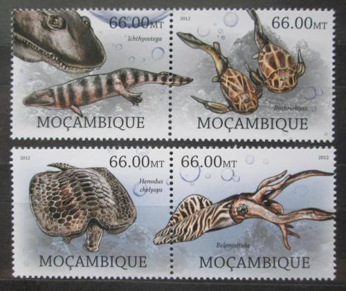 Poštovní známky Mosambik 2012 Vyhynulá moøská fauna Mi# 5831-34 Kat 15€