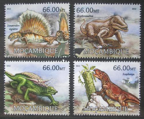 Poštovní známky Mosambik 2012 Prehistoriètí plazi Mi# 5836-39 Kat 15€