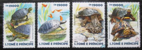 Poštovní známky Svatý Tomáš 2015 Želvy Mi# 6141-44 Kat 7.50€