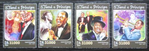 Poštovní známky Svatý Tomáš 2016 Louis Armstrong Mi# 6586-89 Kat 12€