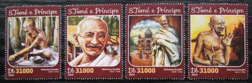 Poštovní známky Svatý Tomáš 2016 Mahátma Gándhí Mi# 6671-74 Kat 12€