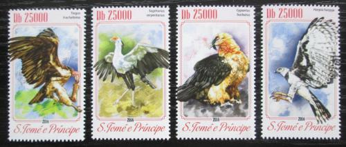 Poštovní známky Svatý Tomáš 2014 Dravci Mi# 5900-03 Kat 10€