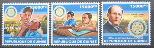 Poštovní známky Guinea 2013 Paul Harris, Rotary Intl. Mi# 10141-43 Kat 18€