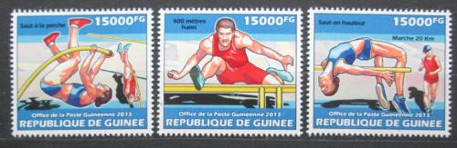 Poštovní známky Guinea 2013 MS v atletice Mi# 10201-03 Kat 18€