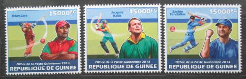 Potovn znmky Guinea 2013 Kriket Mi# 10213-15 Kat 18