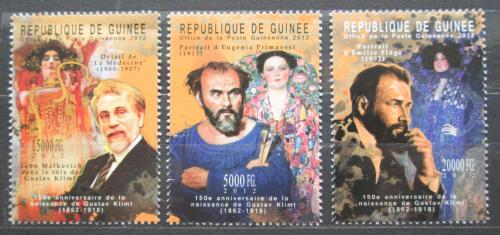 Poštovní známky Guinea 2012 Umìní, Gustav Klimt Mi# 9328-30 Kat 16€