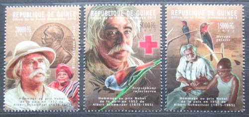 Poštovní známky Guinea 2012 Albert Schweitzer Mi# 9336-38 Kat 16€