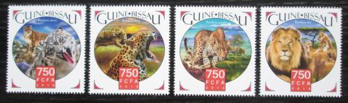 Poštovní známky Guinea-Bissau 2015 Koèkovité šelmy Mi# 8357-60 Kat 11€