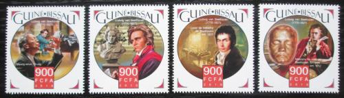 Poštovní známky Guinea-Bissau 2015 Ludwig van Beethoven Mi# 8395-98 Kat 13.50€