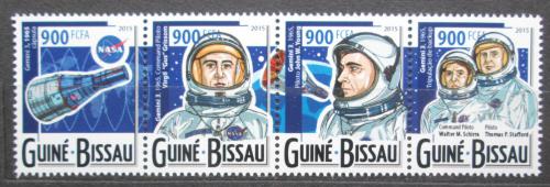 Potovn znmky Guinea-Bissau 2015 Vesmrn mise Gemini 3 Mi# 7890-93 Kat 14