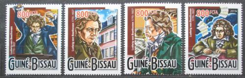 Poštovní známky Guinea-Bissau 2015 Ludwig van Beethoven Mi# 7982-85 Kat 13€