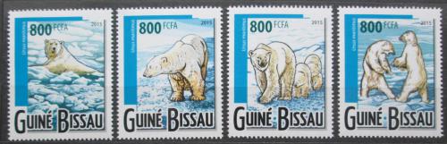 Poštovní známky Guinea-Bissau 2015 Lední medvìd Mi# 7920-23 Kat 13€