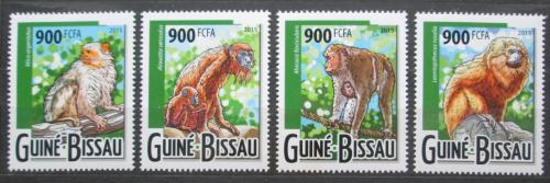 Poštovní známky Guinea-Bissau 2015 Opice Mi# 7972-75 Kat 13€