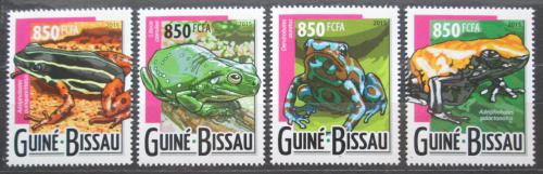 Poštovní známky Guinea-Bissau 2015 Žáby Mi# 7933-36 Kat 13€ 