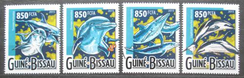 Poštovní známky Guinea-Bissau 2015 Delfíni Mi# 7953-56 Kat 13€