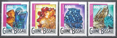 Poštovní známky Guinea-Bissau 2015 Minerály Mi# 7910-13 Kat 13€
