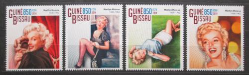 Poštovní známky Guinea-Bissau 2014 Marilyn Monroe Mi# 7528-31 Kat 14€