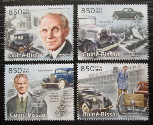 Poštovní známky Guinea-Bissau 2013 Auta Ford Mi# 6457-60 Kat 14€