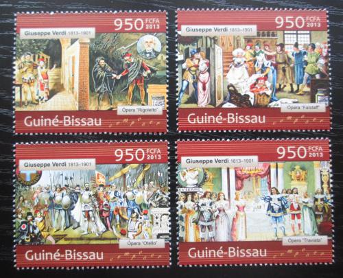 Poštovní známky Guinea-Bissau 2013 Giuseppe Verdi Mi# 6497-6500 Kat 14€