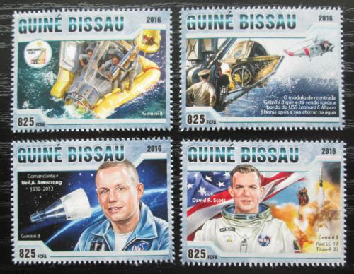 Poštovní známky Guinea-Bissau 2016 Kosmický let Gemini 8 Mi# 8743-46 Kat 12.50€