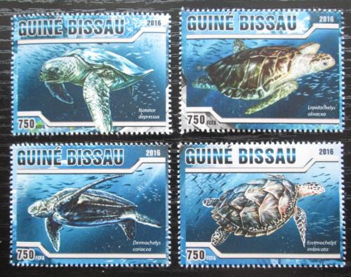 Poštovní známky Guinea-Bissau 2016 Želvy Mi# 8599-8602 Kat 11€
