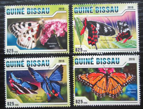 Poštovní známky Guinea-Bissau 2016 Motýli Mi# 8594-97 Kat 12.50€