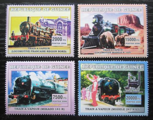 Poštovní známky Guinea 2006 Parní lokomotivy Mi# 4377-80 Kat 12€