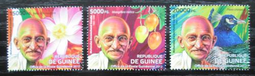 Poštovní známky Guinea 2012 Mahátma Gándhí Mi# 9260-62 Kat 16€
