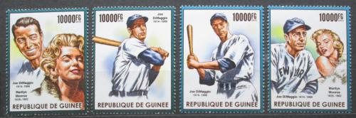 Poštovní známky Guinea 2015 Joe DiMaggio a Marilyn Monroe Mi# 11353-56 Kat 16€