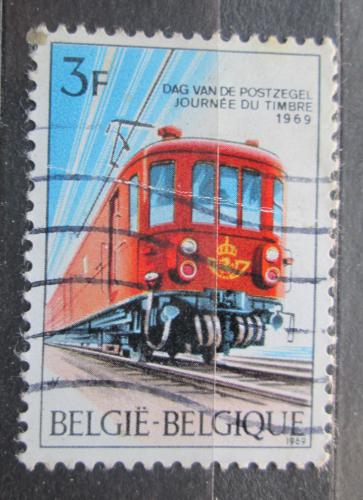 Poštovní známka Belgie 1969 Elektrická lokomotiva Mi# 1545