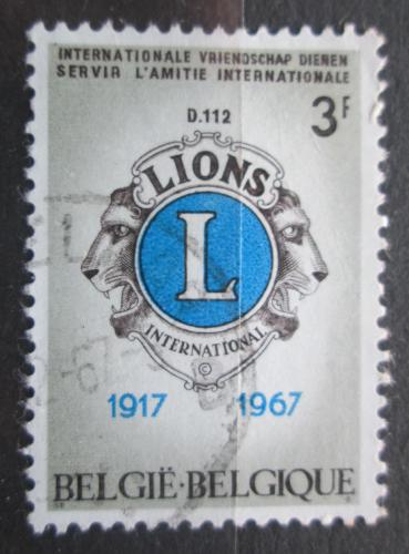 Poštovní známka Belgie 1967 Lions klub v Belgii, 50. výroèí Mi# 1461