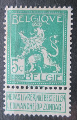 Poštovní známka Belgie 1912 Belgický lev Mi# 91