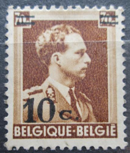 Poštovní známka Belgie 1941 Král Leopold III. pøetisk Mi# 592